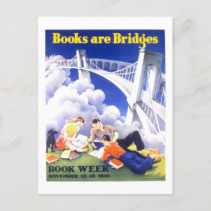  "Boeken zijn Bruggen" Boek Week Poster Briefkaart