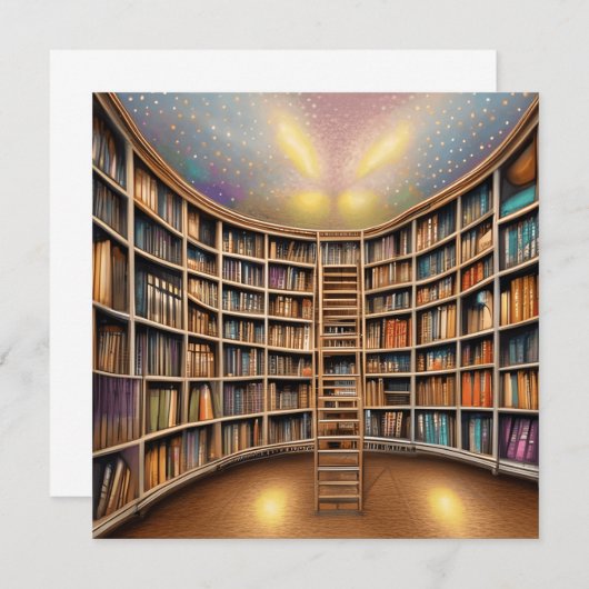 Boeken zijn een bron van eindeloze verwondering en bedankkaart (Voorkant / Achterkant)