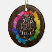 Boeken zijn Magisch Keramisch Ornament (Links)