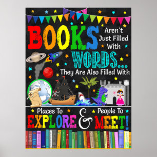 Boeken zijn meer dan WoordenbibliotheekPoster Poster