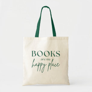Boeken zijn mijn Happy Place boekenliefhebber Tote Bag