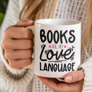 Boeken zijn mijn liefde taal lezen Cool boek liefh Koffiemok