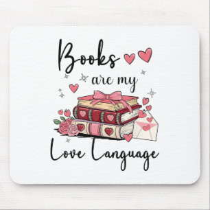 Boeken zijn mijn liefdestaal die Lover Librarian l Muismat