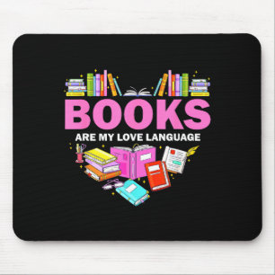 Boeken zijn mijn liefdestaal Lezer Liefhebber Bibl Muismat