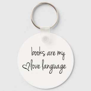 Boeken zijn mijn liefdestaal sleutelhanger