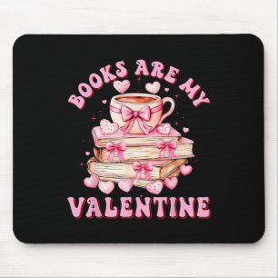 Boeken zijn mijn Valentijn docent Kinder retro val Muismat