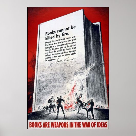 Boeken zijn wapens poster (Voorkant)
