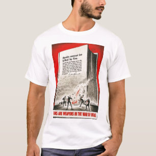 Boeken zijn wapens uit de Tweede Wereldoorlog T-shirt