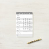 Boekenbeoordelingstracker (LG) Post-it® Notes (Op bureau)