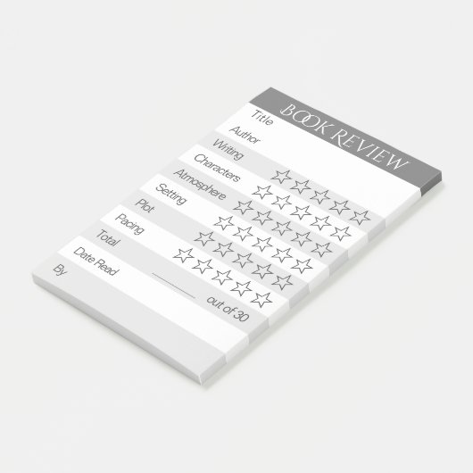 Boekenbeoordelingstracker (LG) Post-it® Notes (Schuin)