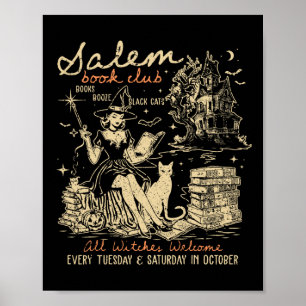 Boekenclub Funny Bookish Halloween Spooky Reading  Poster