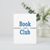 Boekenclub-gesprek Briefkaart (Staand voorkant)