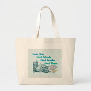 boekenclub grote tote bag