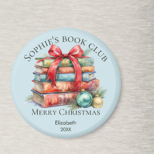 Boekenclub Kerstcadeau Naam Magneet