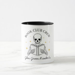 Boekenclub Naam Grappig Lezen Skelet Cadeau Mok