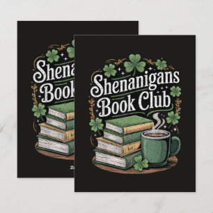 Boekenclub St. Patrick's Day Feestdagenkaart