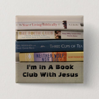 boekenclub vierkante button 5,1 cm