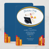 Boekends Graduation Party Kaart (Voorkant / Achterkant)