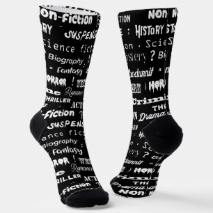 Boekengenres Typografische boekenwurm Sokken