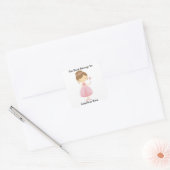 Boekenlabel, boek Sticker, boek identificatie Vierkante Sticker (Envelop)