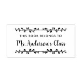 Boekenlegger Label voor Onderwijzer met Landelijke Rubberstempel (Afrduk)