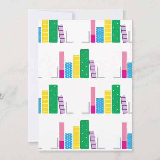 Boekenliefhebber aangepaste naam notitiekaartje (Achterkant)