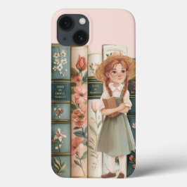 boekenliefhebber | Anne van Green Gables | Bloemen iPhone 13 Hoesje