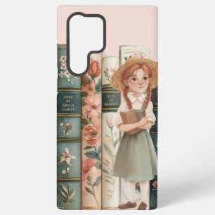 boekenliefhebber   Anne van Green Gables   Bloemen Samsung Galaxy Hoesje