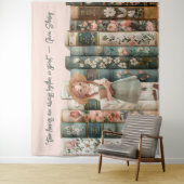 boekenliefhebber | Anne van Green Gables | Bloemen Wandkleed (In situ)