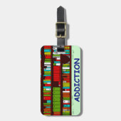 boekenliefhebber bagagelabel (Voorkant verticaal)