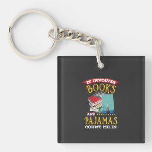Boekenliefhebber - Boeken en pyjama Sleutelhanger