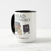 Boekenliefhebber Coffee Cup | literaire gift Mok (Voorkant links)