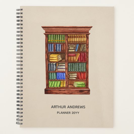 Boekenliefhebber Gepersonaliseerde Planner | bibli (Voorkant)