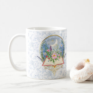 Boekenliefhebber Nog één hoofdstuk Waterverf Flora Koffiemok