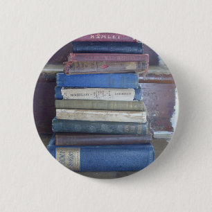 boekenliefhebber ronde button 5,7 cm