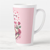 Boekenliefhebber Valentijn Romantisch lezen Esthet Latte Mok (Rechts)