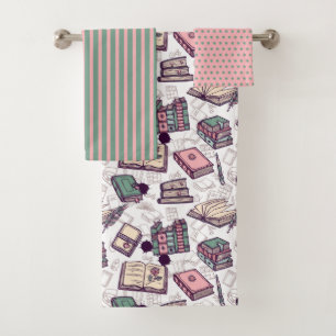 Boekenliefhebbers Badhanddoekenset Bad Handdoek