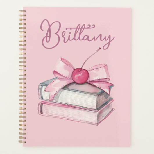Boekenliefhebbers Coquette  Roze Planner (Voorkant)