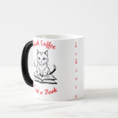 Boekenliefhebbers, Drink, Schattigee kat in de bib Magische Mok (Voorkant links)