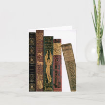 Boekenliefhebbers wenskaart
