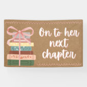 Boekenliefhebbersthema Bruiloftfeest Banner Decora (Horizontaal)