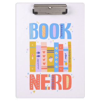 Boekennerd Klembord – Boekachtig Patroon aan de Ac