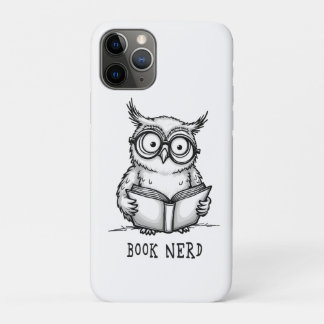 Boekennerd uil iPhone 11 pro hoesje