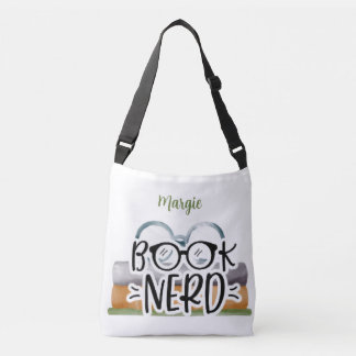 Boekennerds gepersonaliseerd crossbody tas