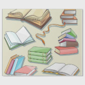 Boekenpatroon Cadeaupapier (Vlak)