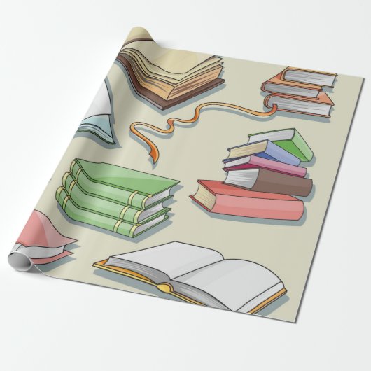 Boekenpatroon Cadeaupapier (Uitgerold)