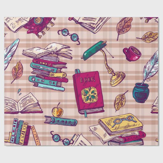 Boekenpatroon Cadeaupapier (Vlak)