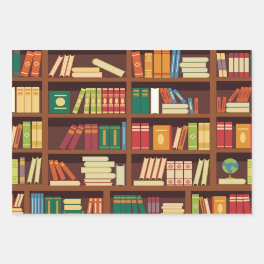 Boekenpatroon Inpakpapier Vel (Voorkant)