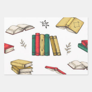 Boekenpatroon Inpakpapier Vel