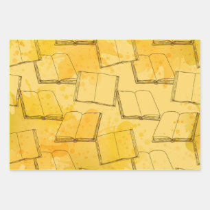 Boekenpatroon Inpakpapier Vel